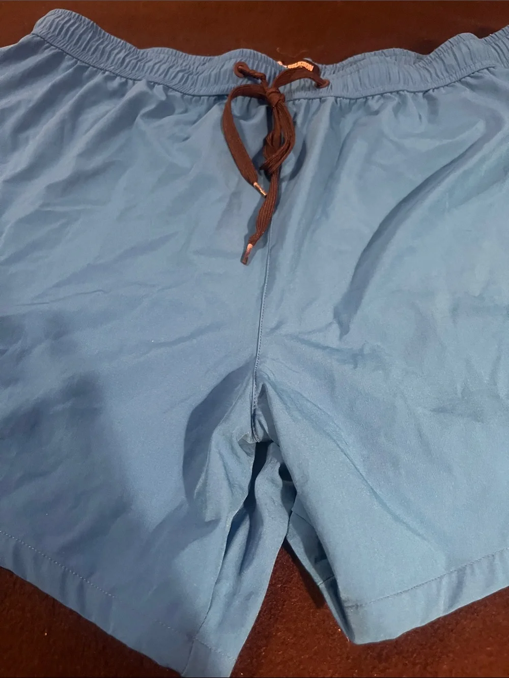 True Religion Blue Athletic Swim Shorts with Logo Tag
